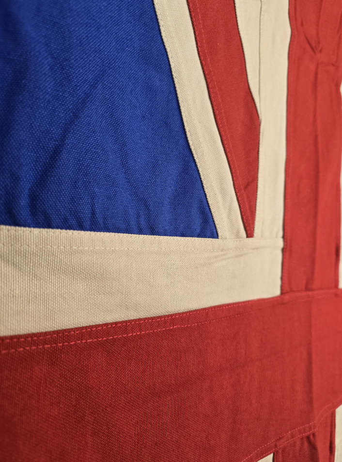 Large Union Jack Flag & Throw | Handmade Heavy Duck Canvas | Hang or Drape