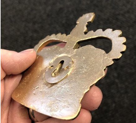 Solid Brass Royal Crown Plaque | Wall Hanging or Paperweight