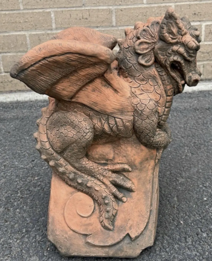 St George's Dragon Roof Tile | 90-Degree Angled Ridge Tile