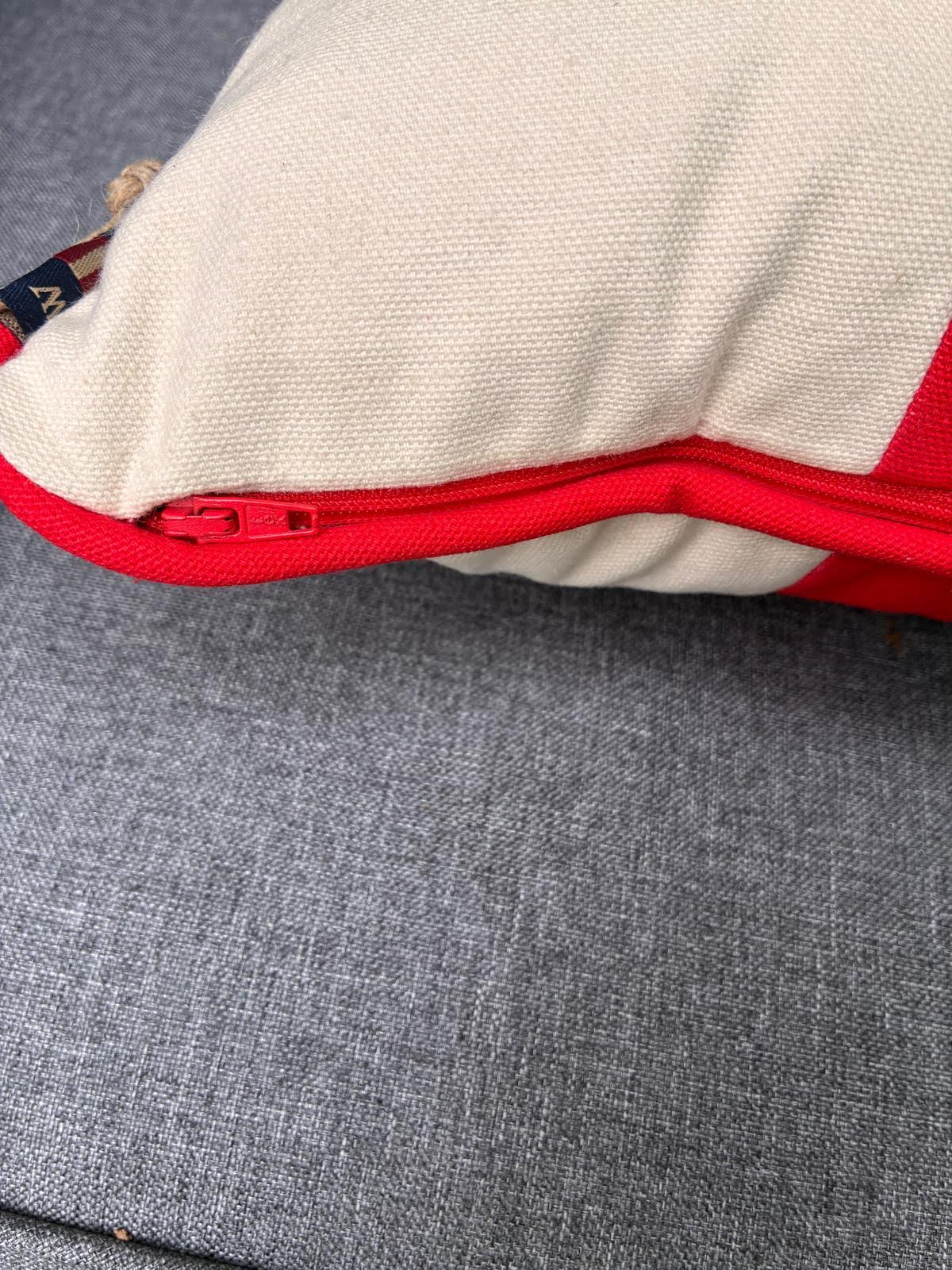St George's Cross Cushion | Patchwork Cotton | Piped Edge | 30cm