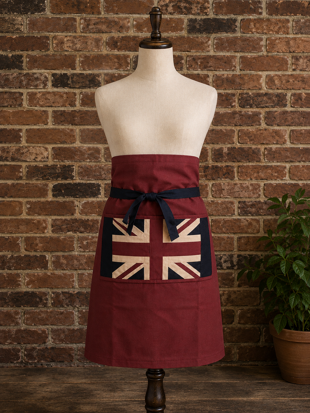 Union Jack BBQ Apron | Handmade Heavy Cotton | Four Pockets | One Size
