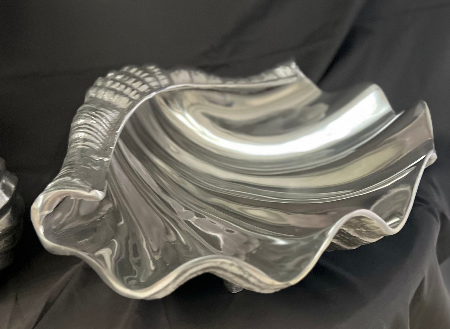 Shell Shape Cooler Platter - Cast Recycled Aluminium Clam Design