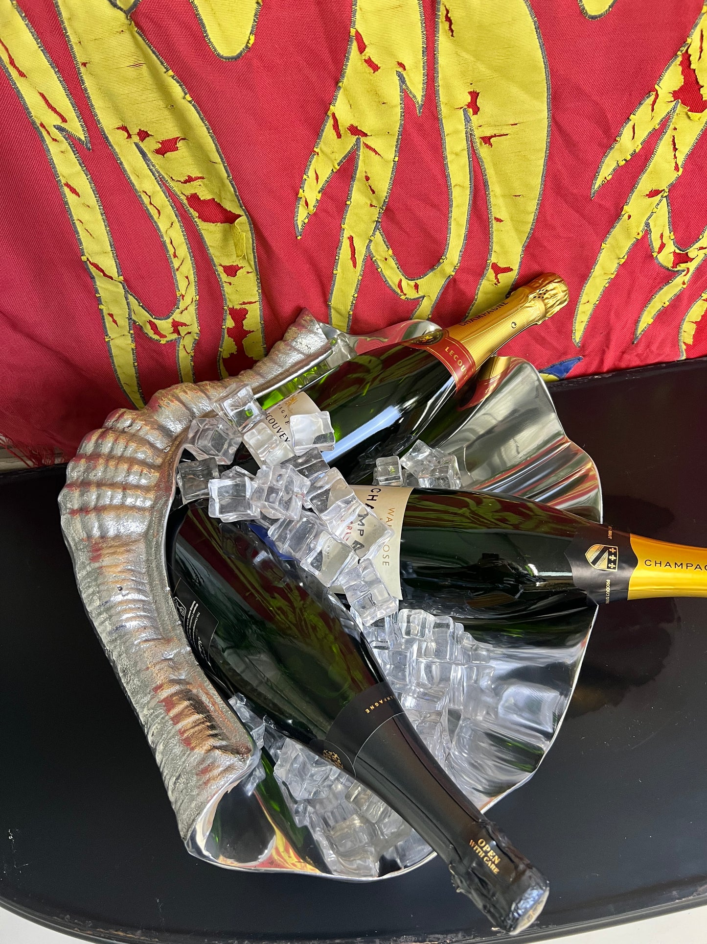 Shell Shape Cooler Platter - Cast Recycled Aluminium Clam Design