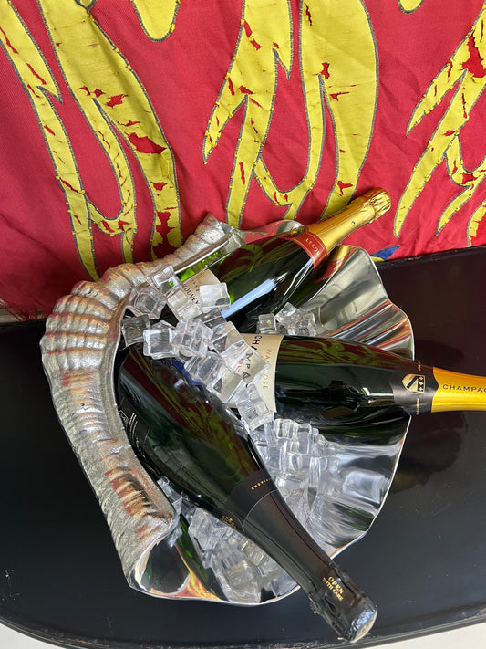 Shell Shape Cooler Platter - Cast Recycled Aluminium Clam Design