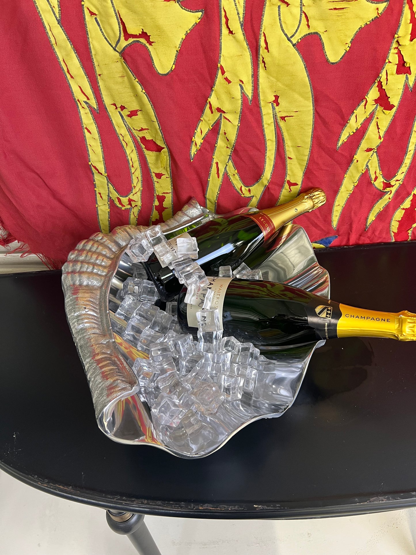 Shell Shape Cooler Platter - Cast Recycled Aluminium Clam Design