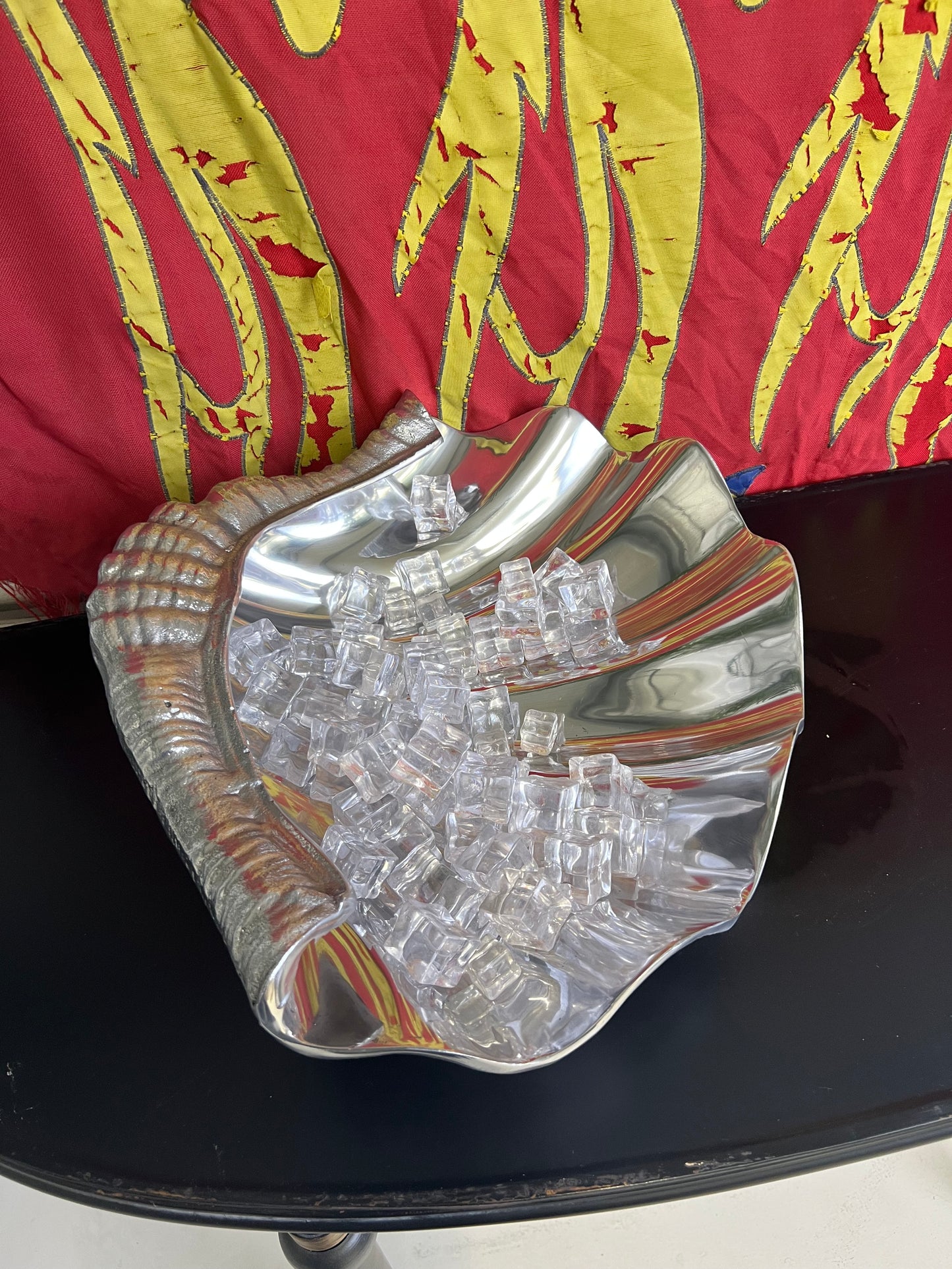 Shell Shape Cooler Platter - Cast Recycled Aluminium Clam Design