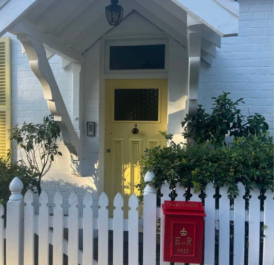 ER wall post box ,Queen Elizabeth II Tribute Box in cast Aluminium Red