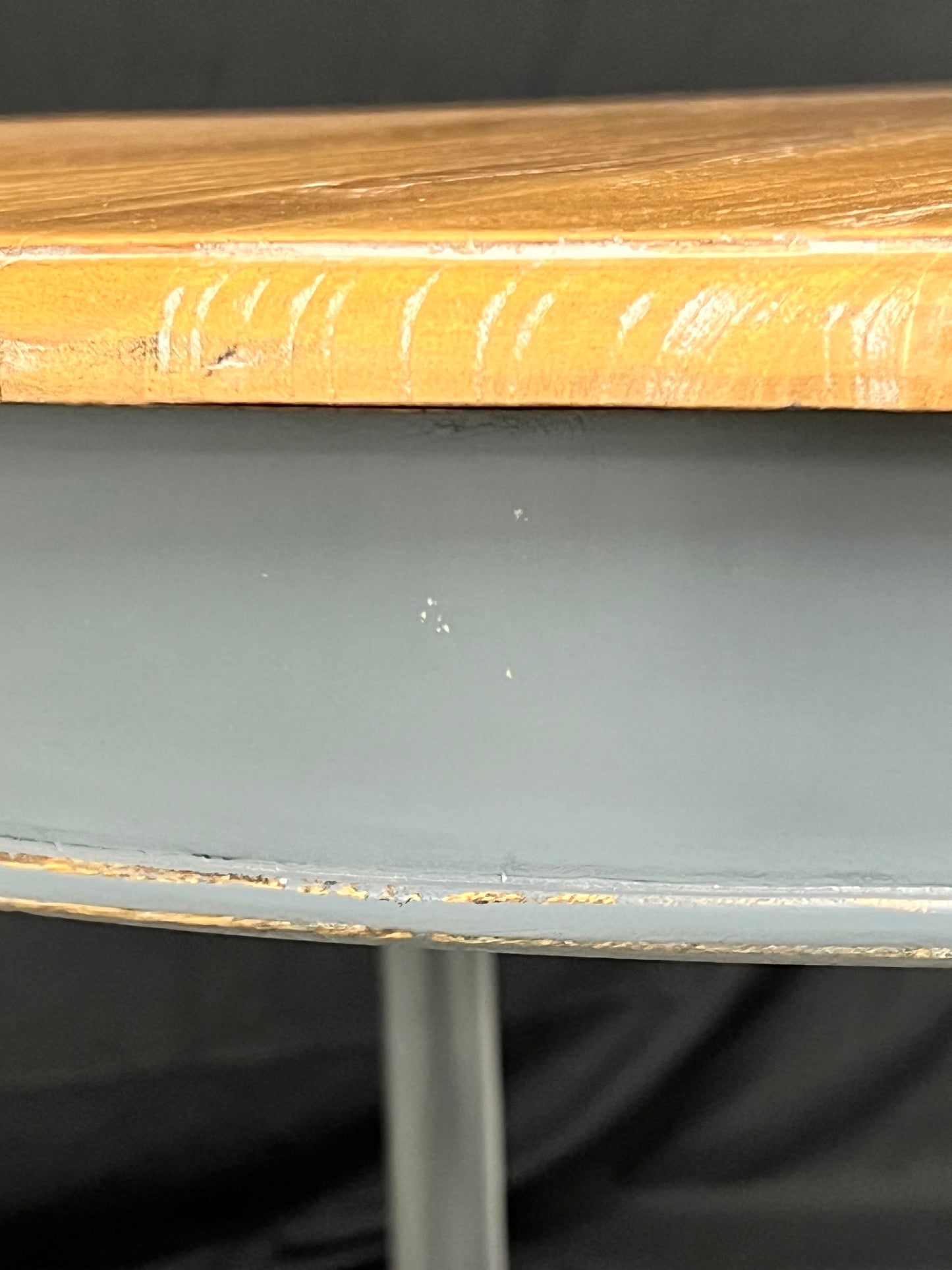 Unique Elm topped occasional table 80cm
