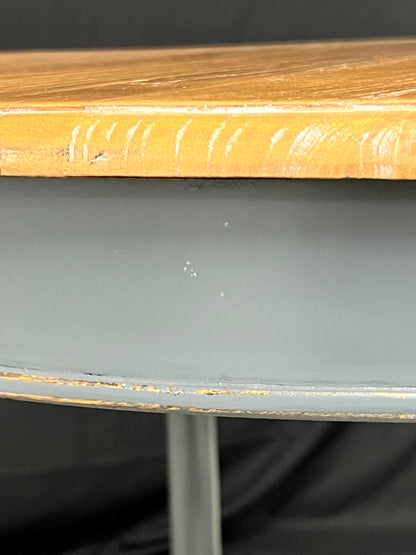 Unique Elm topped occasional table 80cm