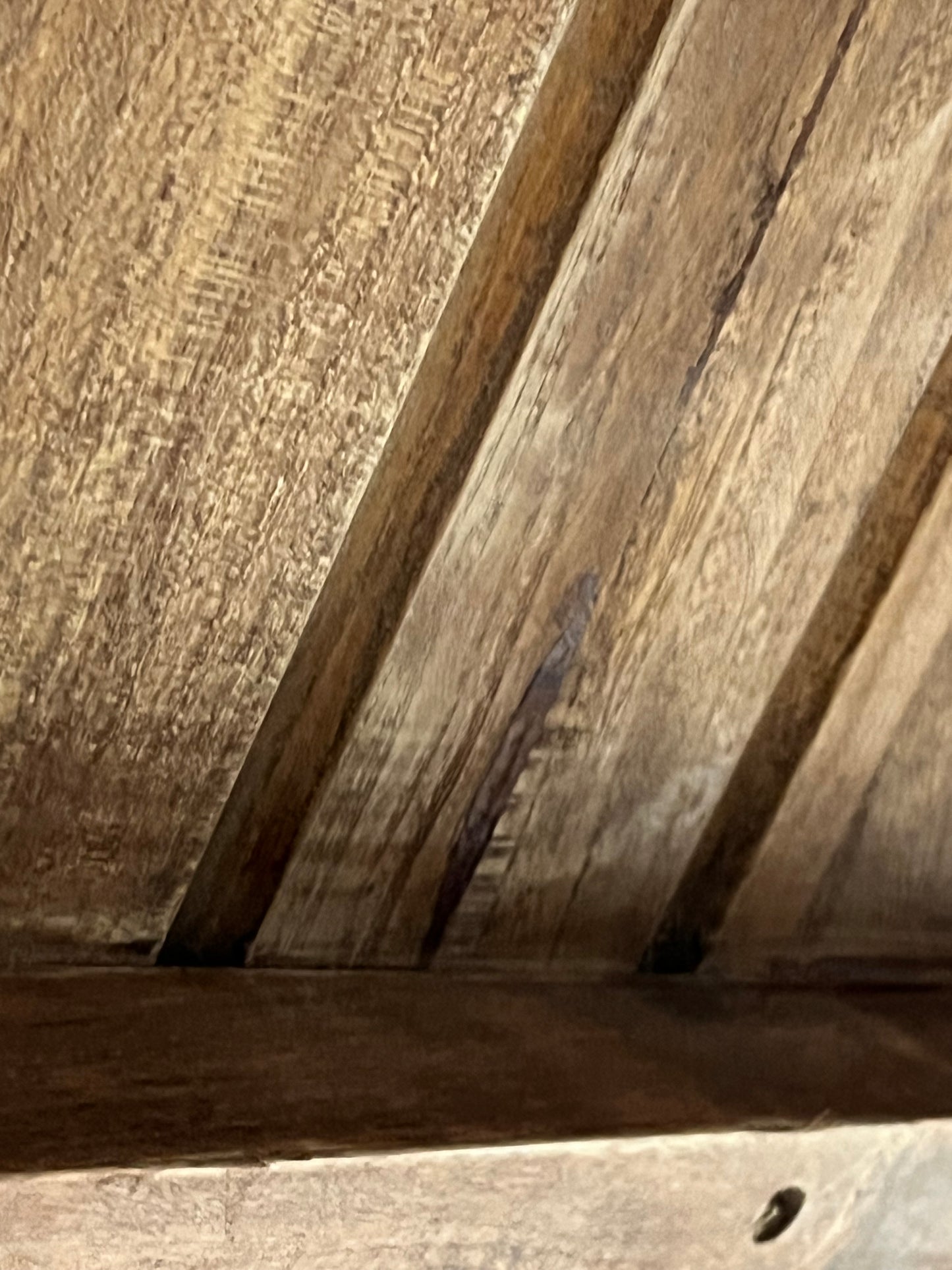 Unique Elm topped occasional table 80cm