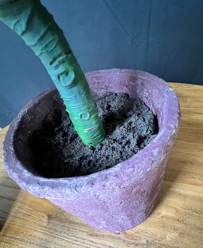 Faux succulents in clay pots set of three