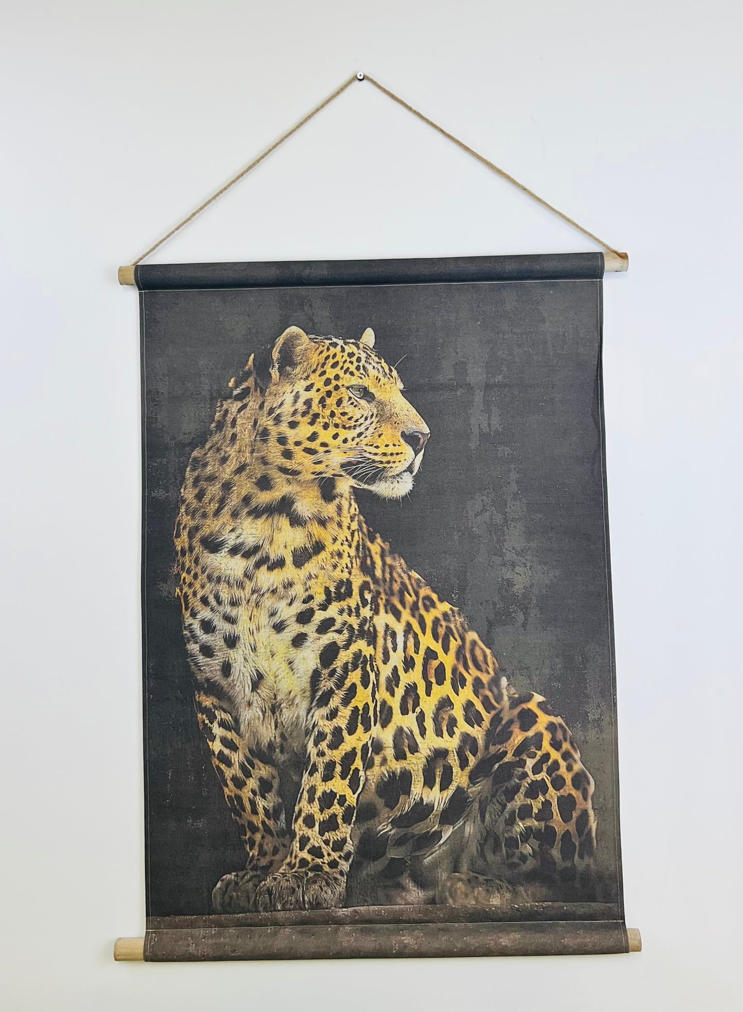Spotted Jaguar canvas wall art 84cm