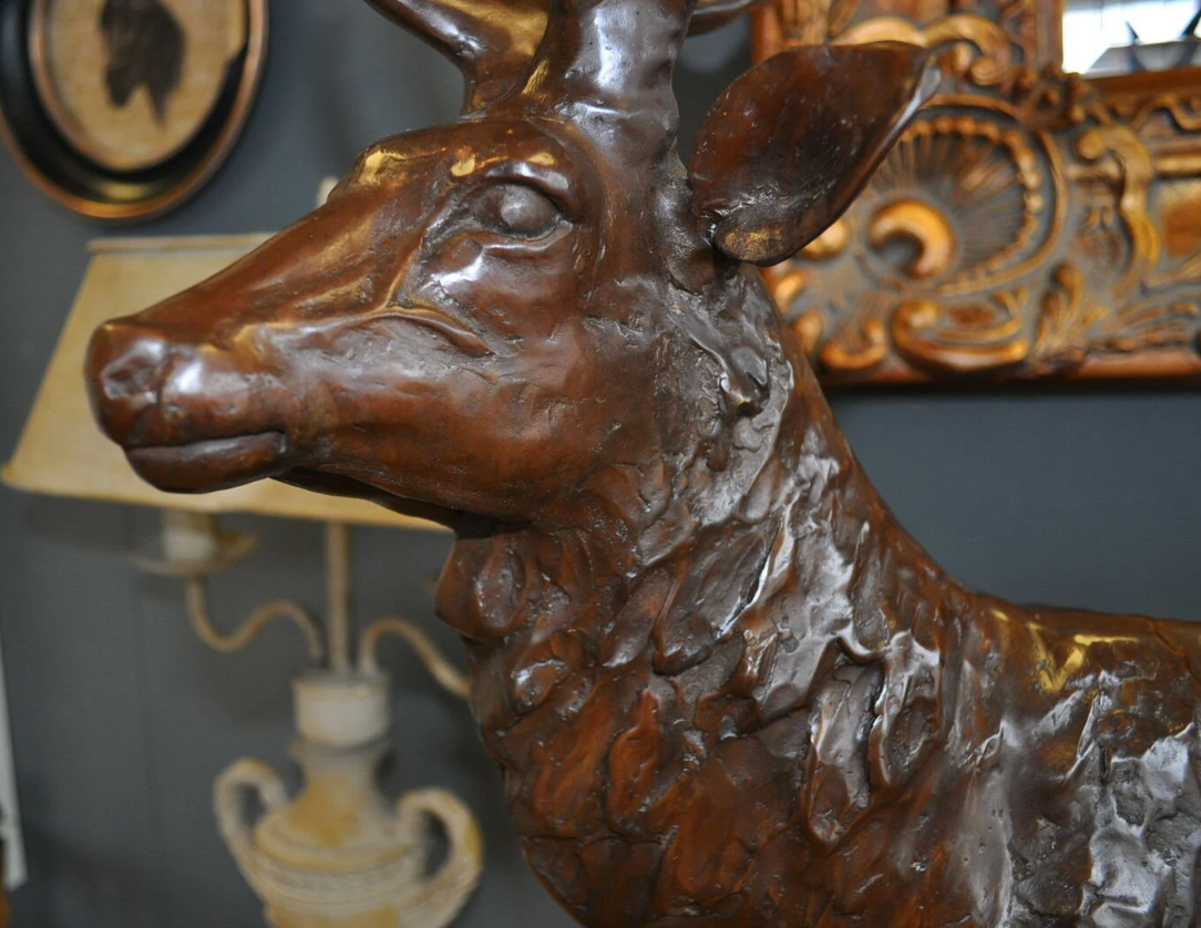 Bronze table Stag