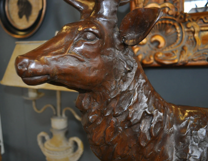 Bronze table Stag