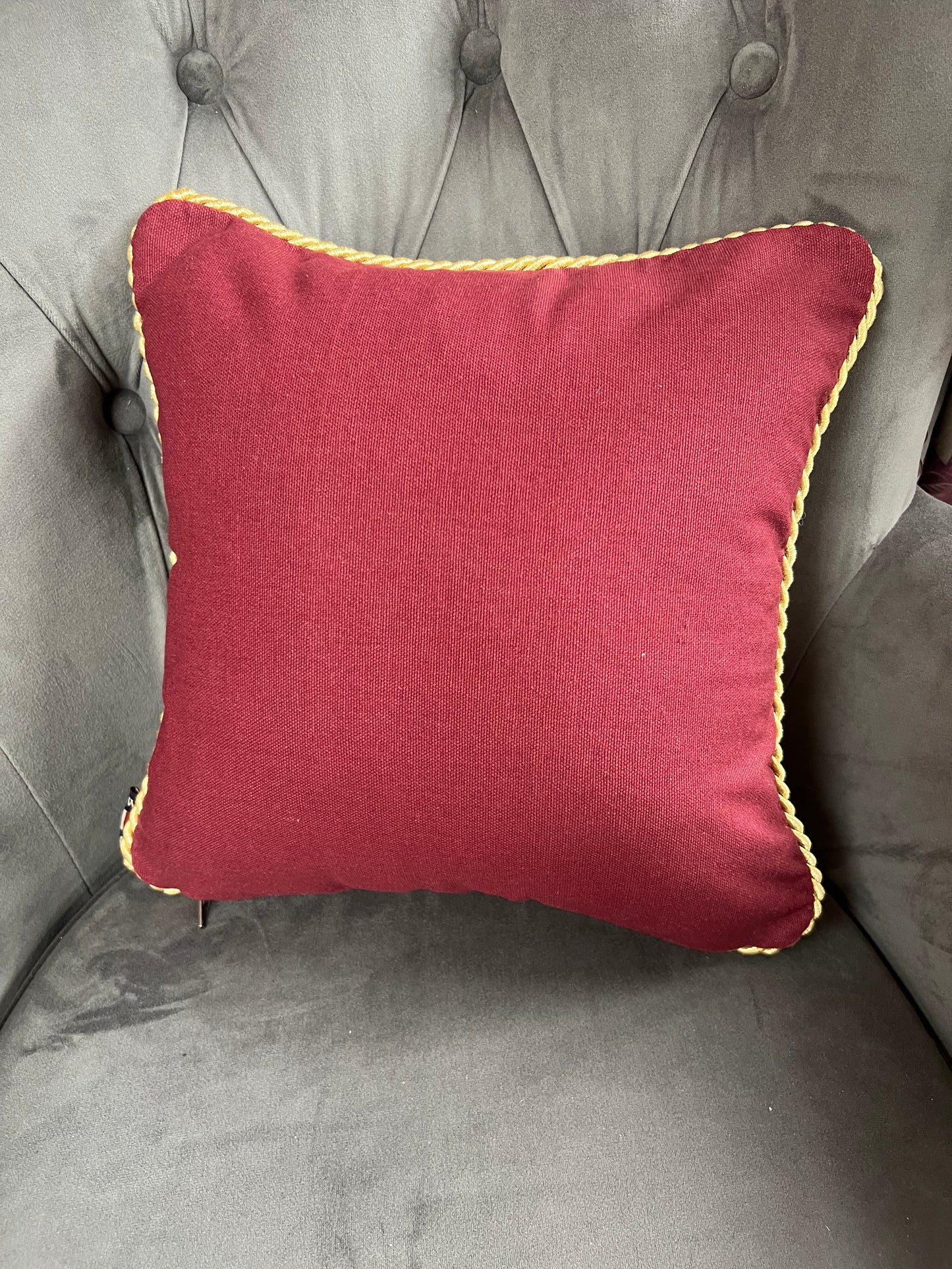 Mini Union Jack Embroidered Cushion - Patriotic British Pillow