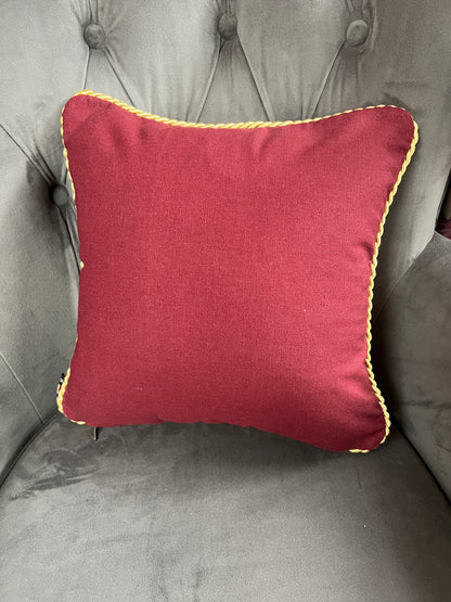 Mini Union Jack Embroidered Cushion - Patriotic British Pillow