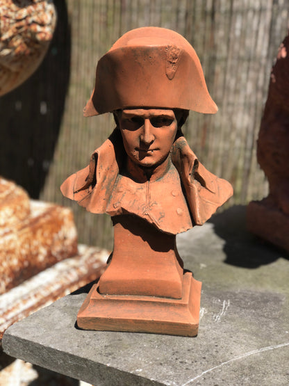 Napoleon Bonaparte Terracotta Stone Bust - Historical Sculpture