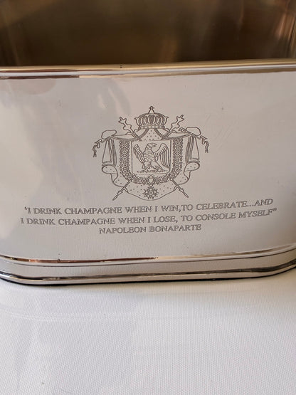 Napoleon Champagne Cooler | Hand-Engraved medium  Wine Bath