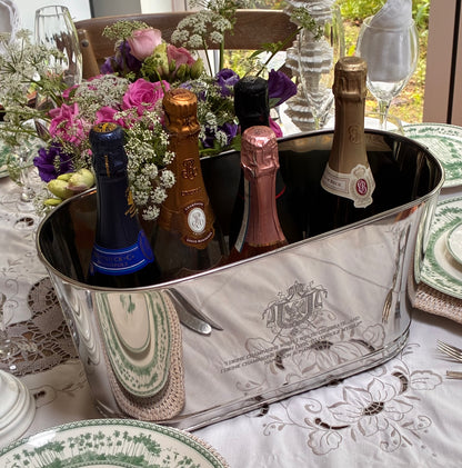 Napoleon Champagne Cooler | Hand-Engraved Large Wine Bath