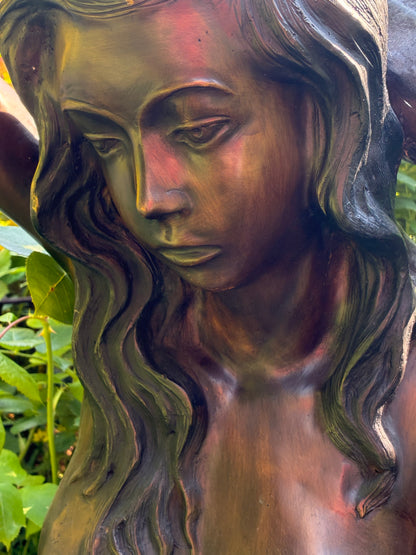 Bronze Mermaid Sculpture | Lost Wax Cast | Handcrafted Heirloom Piece
