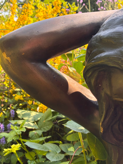 Bronze Mermaid Sculpture | Lost Wax Cast | Handcrafted Heirloom Piece