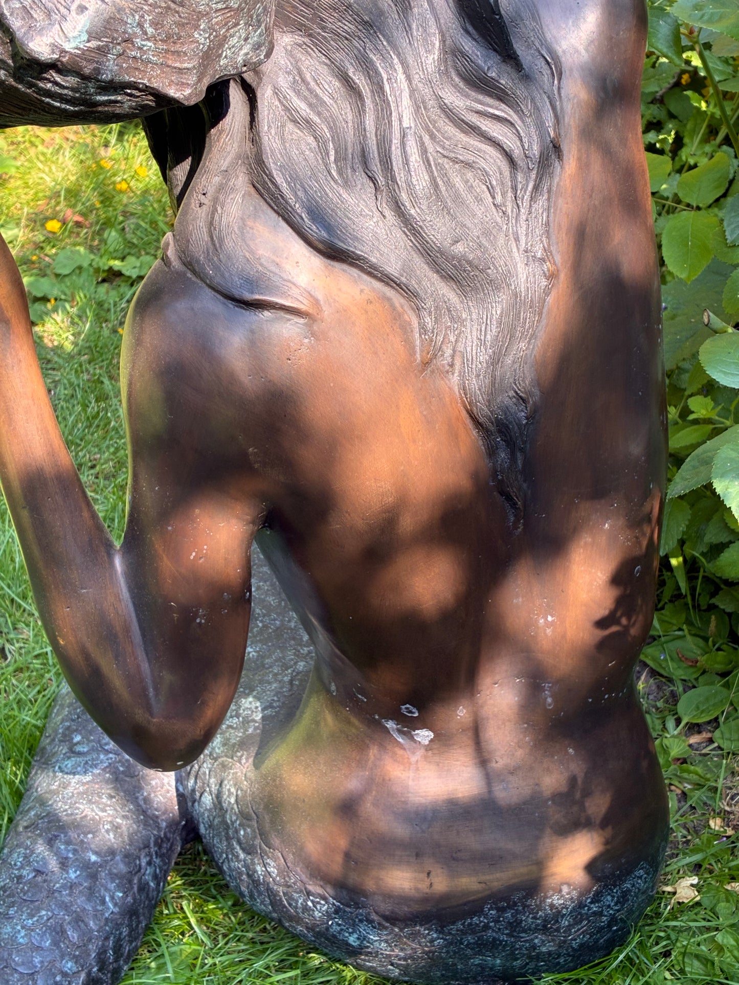 Bronze Mermaid Sculpture | Lost Wax Cast | Handcrafted Heirloom Piece