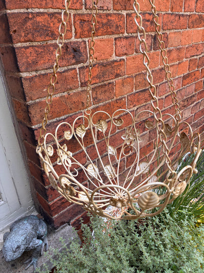 Wirework Fancy Hanging Baskets | Sold as a Pair | Powder Coated