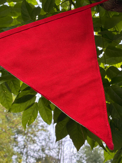 England Flag Bunting | St George's Cross | Handmade 100% Cotton | 4m