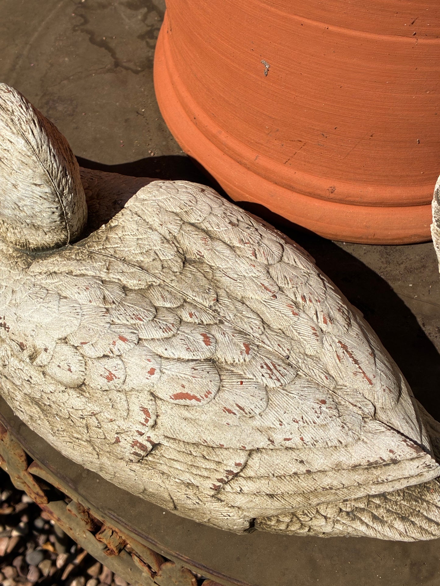 Mallard Duck Stone Sculpture | Handmade Wildlife Garden Ornament | UK