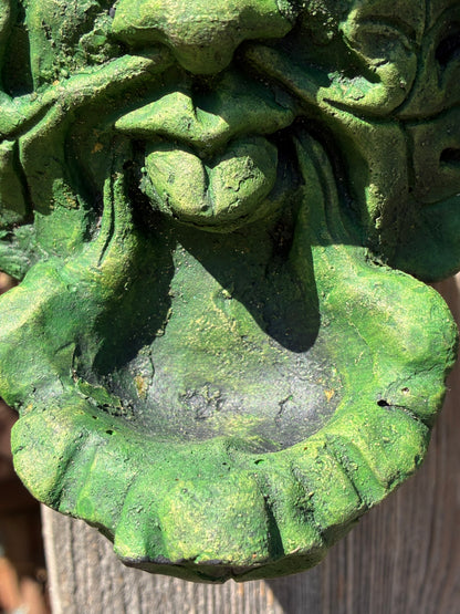 Green Man Bird Feeder | Handmade Terracotta | Garden Wildlife Ornament