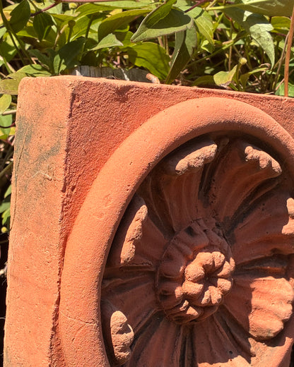 Anemone Wall Plaque | Handmade Terracotta | Windflower Garden Ornament