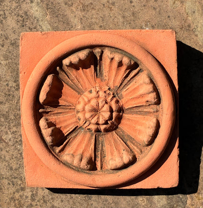 Anemone Wall Plaque | Handmade Terracotta | Windflower Garden Ornament
