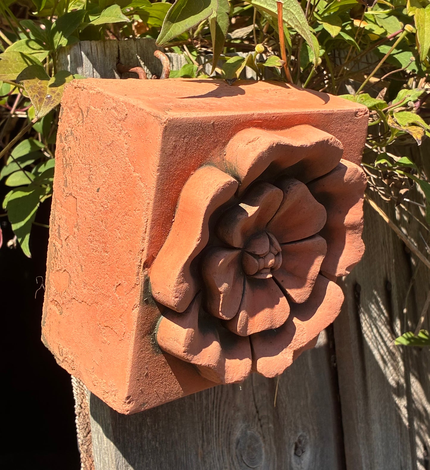 Tudor Rose Wall Plaque | Handmade Terracotta | England's National Emblem