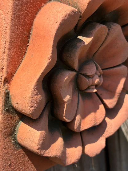 Tudor Rose Wall Plaque | Handmade Terracotta | England's National Emblem