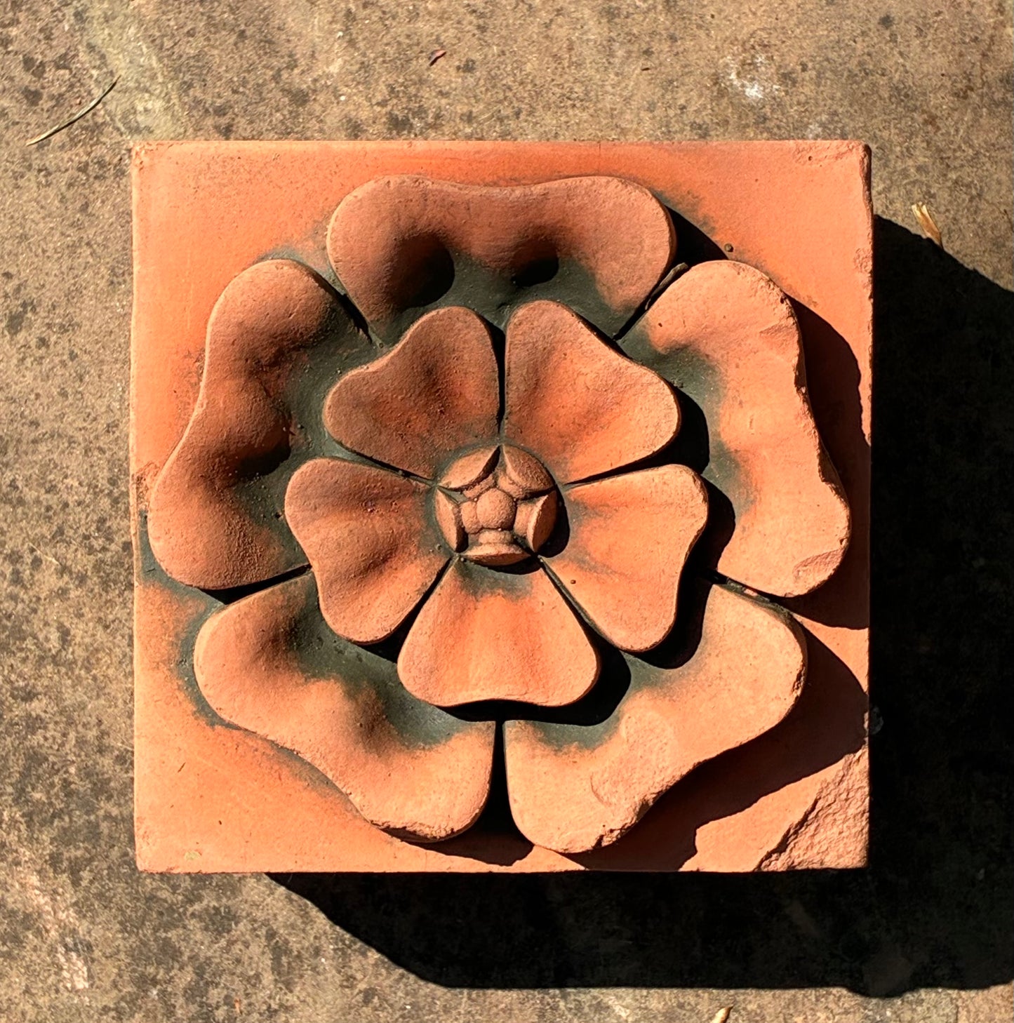 Tudor Rose Wall Plaque | Handmade Terracotta | England's National Emblem