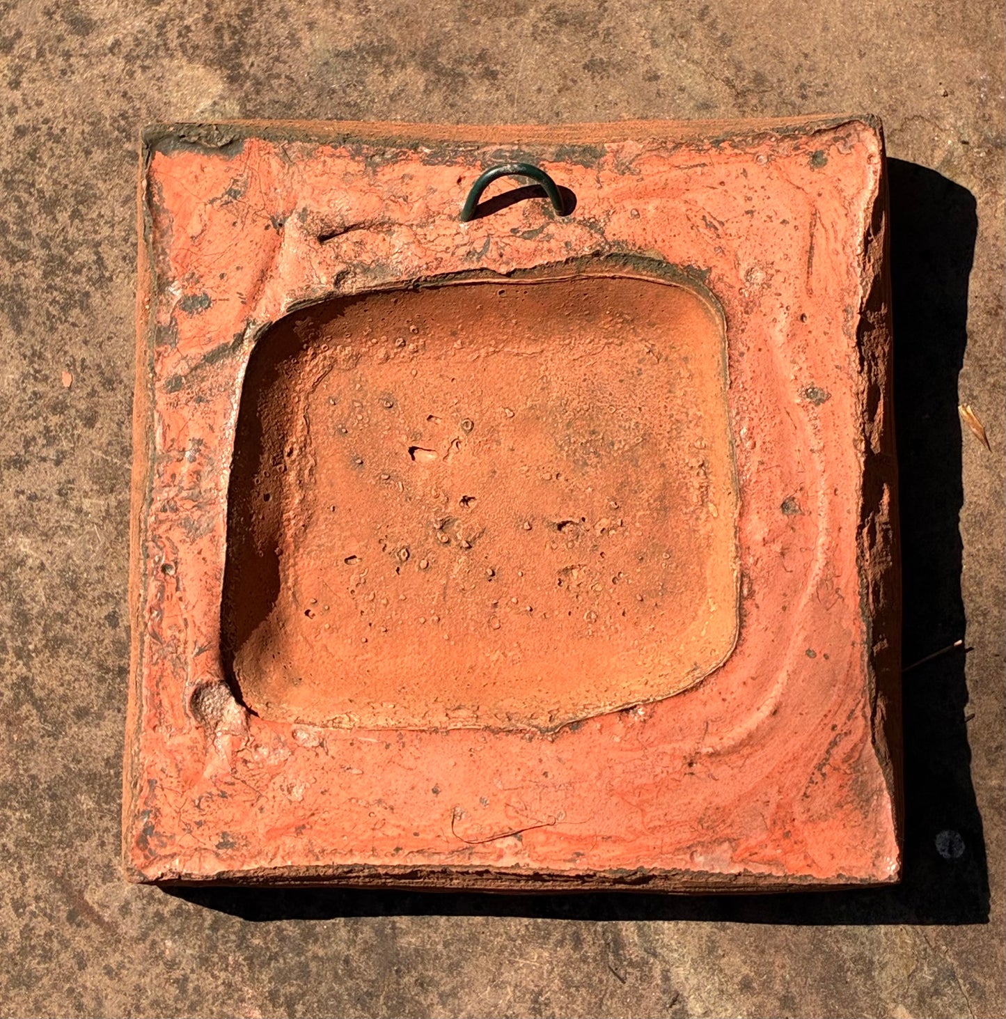 Fleur de Lys Wall Plaque | Handmade Terracotta | Stone Finish