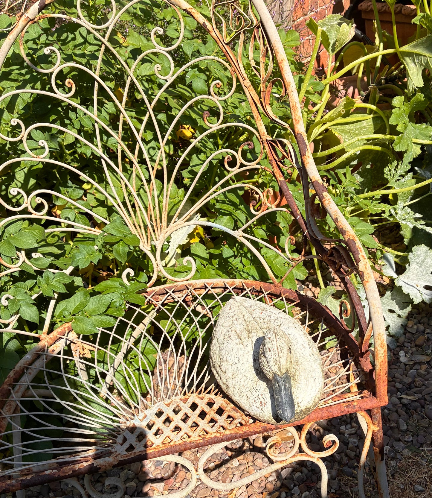 Mallard Duck Stone Sculpture | Handmade Wildlife Garden Ornament | UK