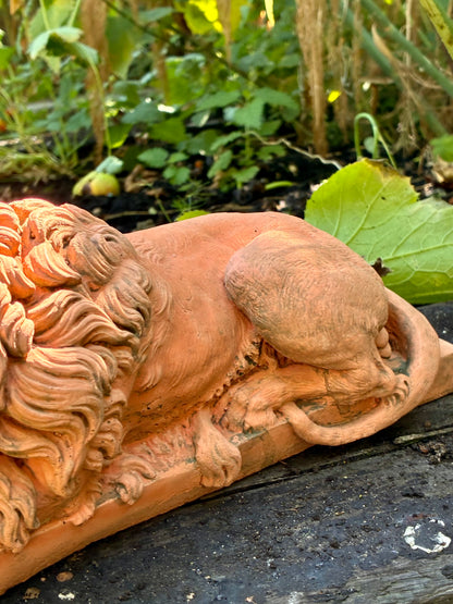 Canova Lions — Terracotta Pair | Garden & Home Sculpture