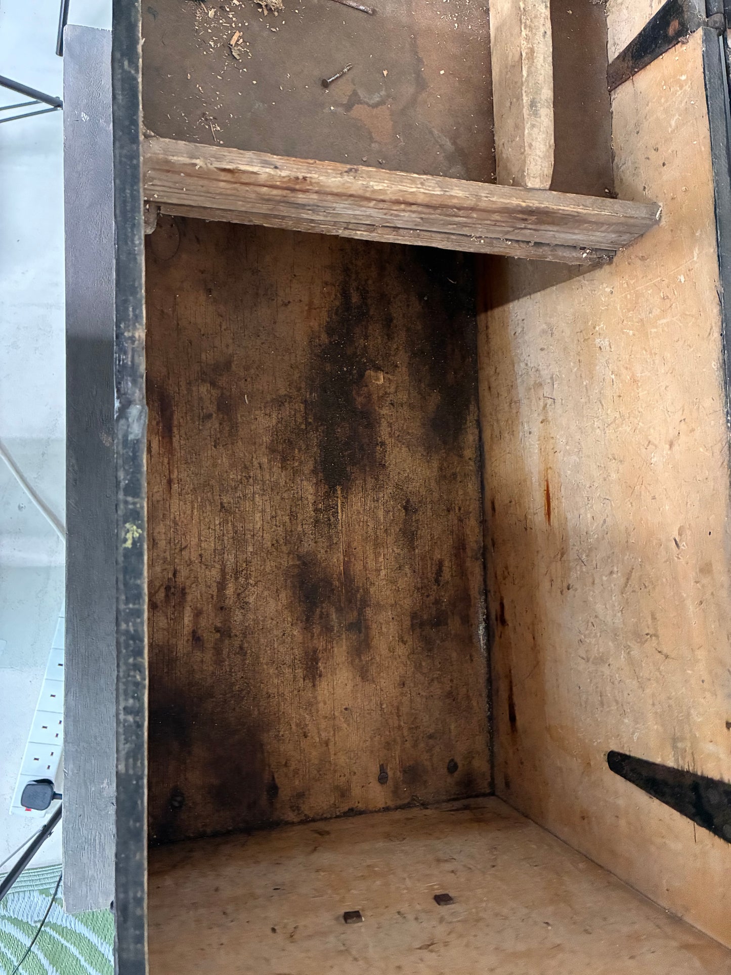 Vintage Wooden Trunk | Cadbury Maintenance Dept | Original Metal Handles | Authentic Industrial Storage