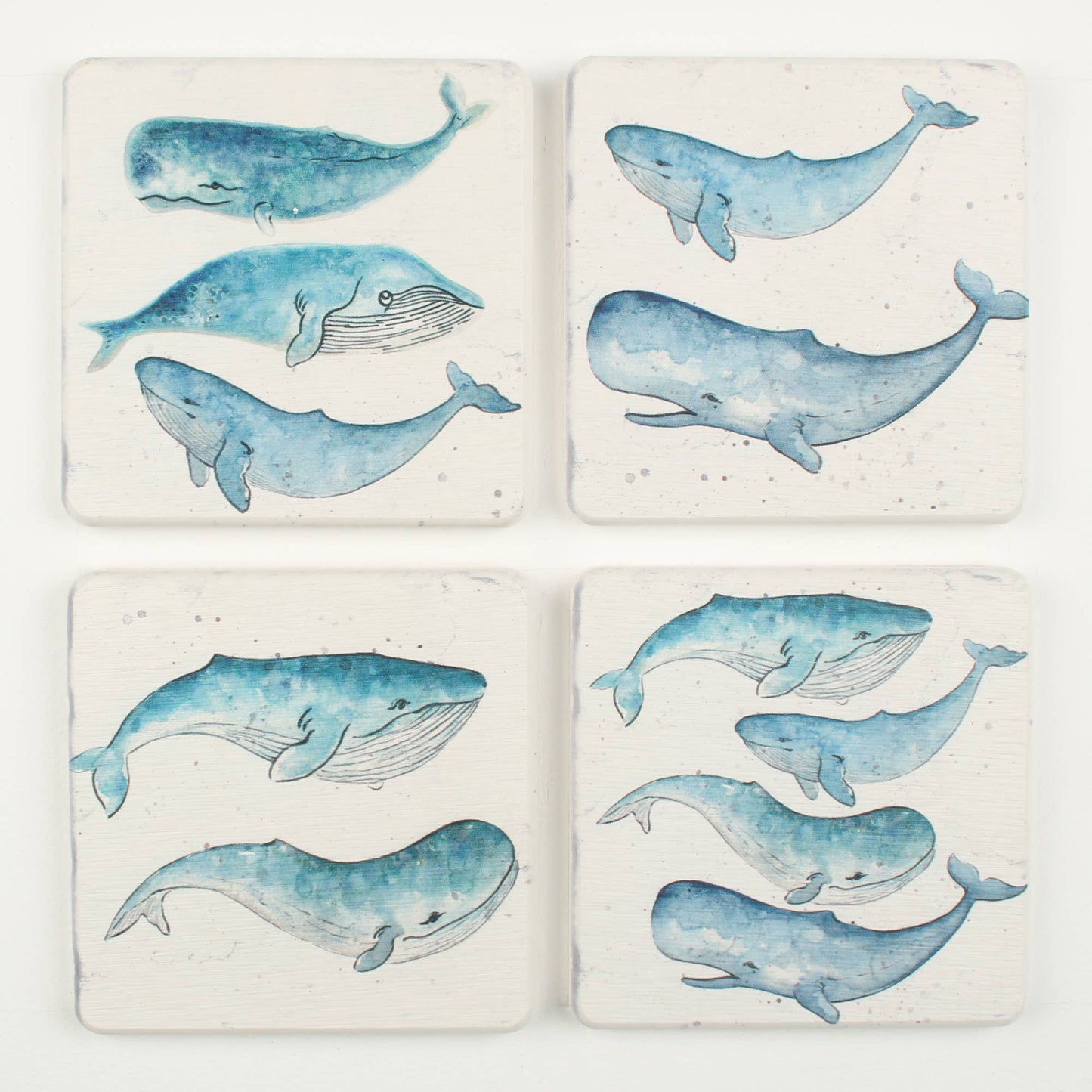 Whale Design Coaster Set of Four