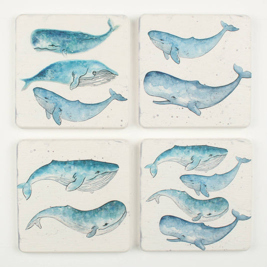 Whale Design Coaster Set of Four