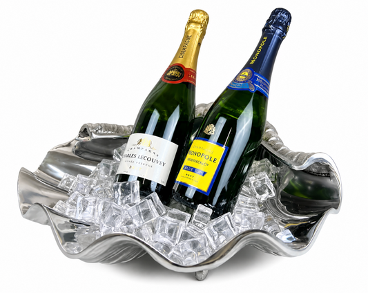 Shell Shape Cooler Platter - Cast Recycled Aluminium Clam Design