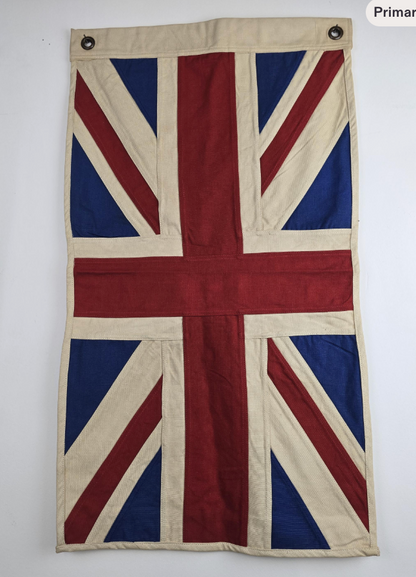 Small Union Jack Flag & Throw | Handmade Heavy Duck Canvas | Hang or Drape