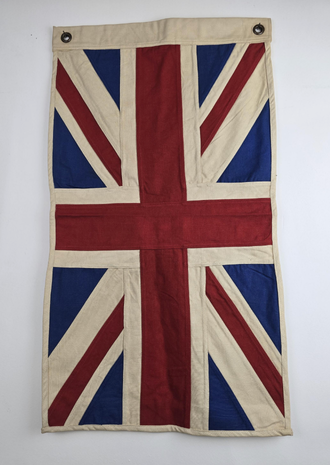 Small Union Jack Flag & Throw | Handmade Heavy Duck Canvas | Hang or Drape