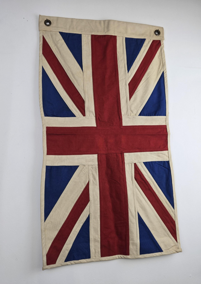Small Union Jack Flag & Throw | Handmade Heavy Duck Canvas | Hang or Drape