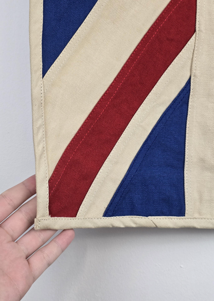 Small Union Jack Flag & Throw | Handmade Heavy Duck Canvas | Hang or Drape