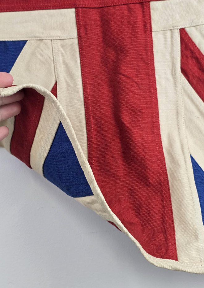 Small Union Jack Flag & Throw | Handmade Heavy Duck Canvas | Hang or Drape