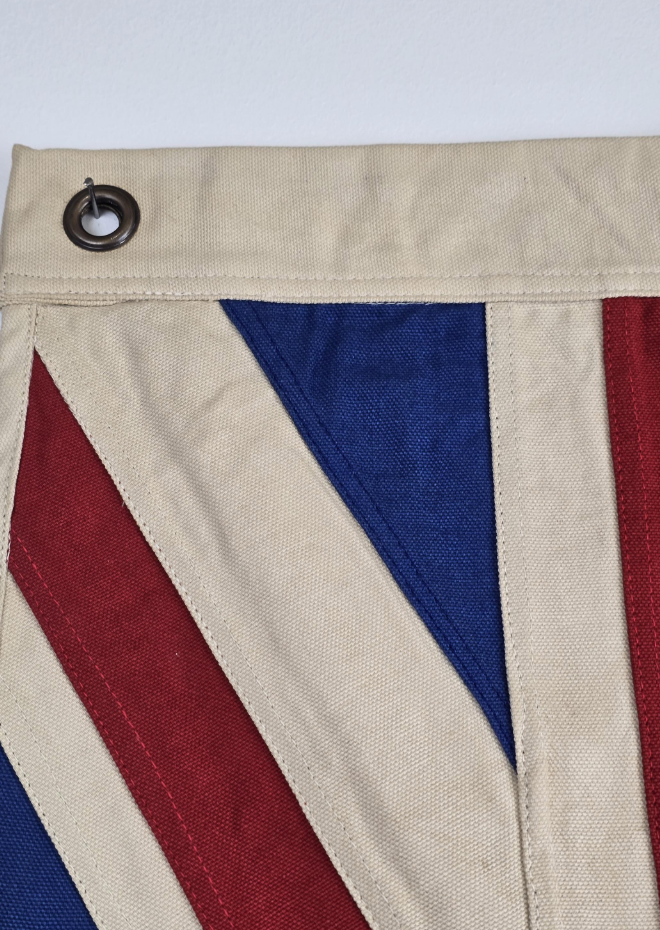 Small Union Jack Flag & Throw | Handmade Heavy Duck Canvas | Hang or Drape