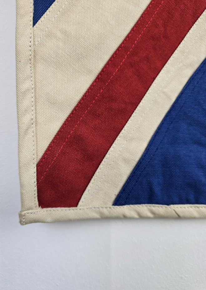 Small Union Jack Flag & Throw | Handmade Heavy Duck Canvas | Hang or Drape