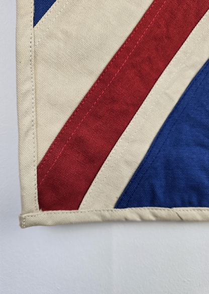 Small Union Jack Flag & Throw | Handmade Heavy Duck Canvas | Hang or Drape